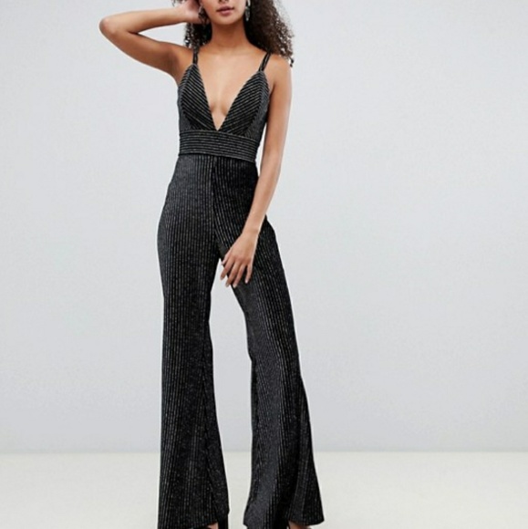 bershka velvet jumpsuit